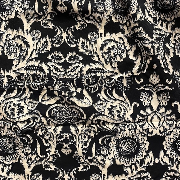 Abercrombie and Fitch women’s wide leg jumpsuit black ivory floral bustier Small - Picture 9 of 13